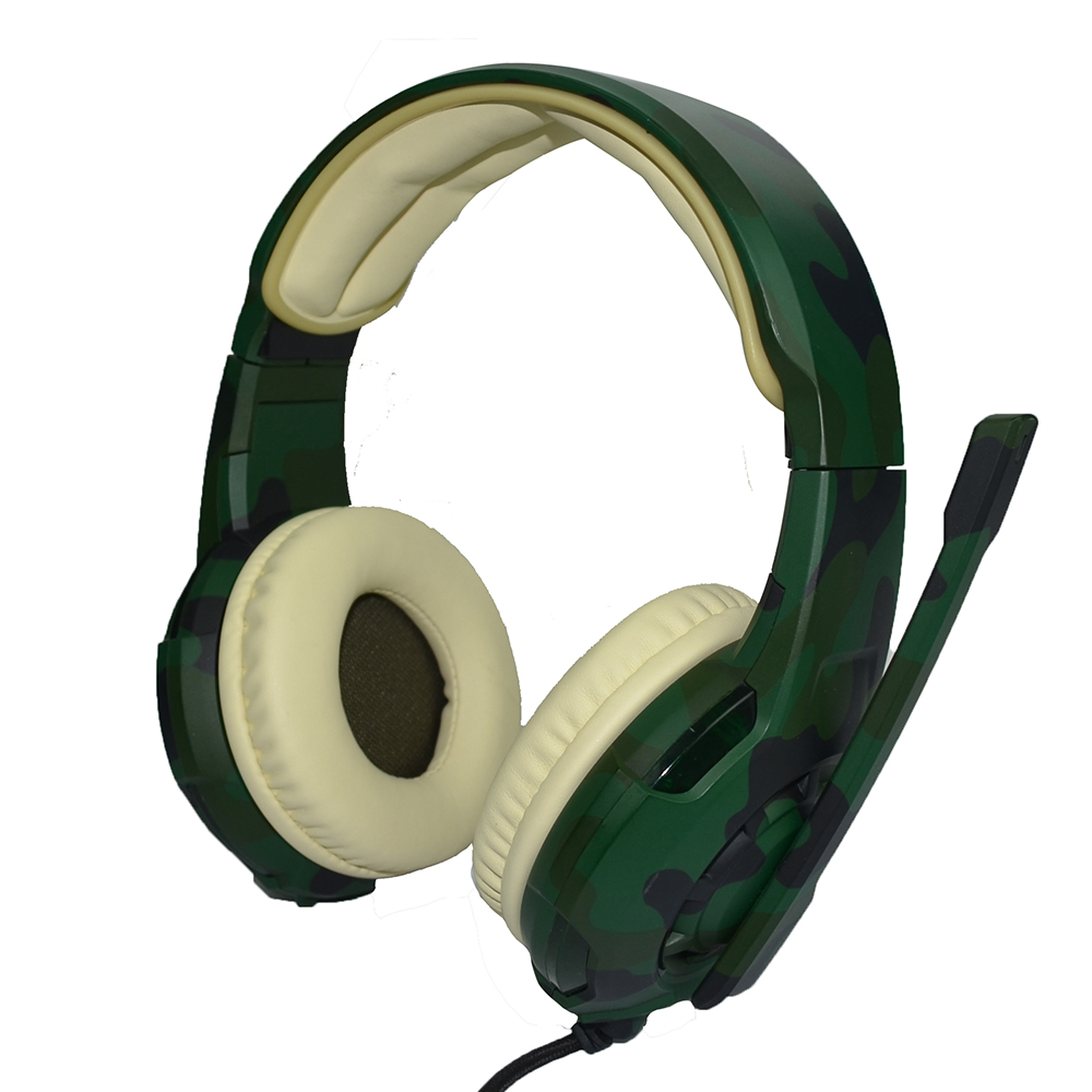 Stereo Strong Bass Sound USB Camouflage Best Gaming Headset