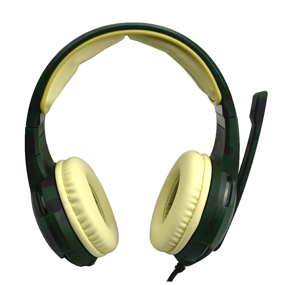 Stereo Strong Bass Sound USB Camouflage Best Gaming Headset