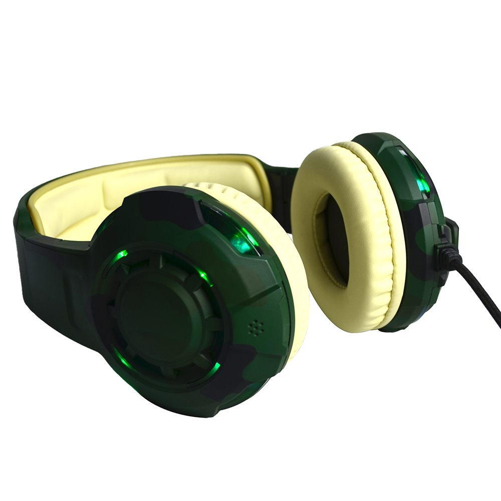 Stereo Strong Bass Sound USB Camouflage Best Gaming Headset