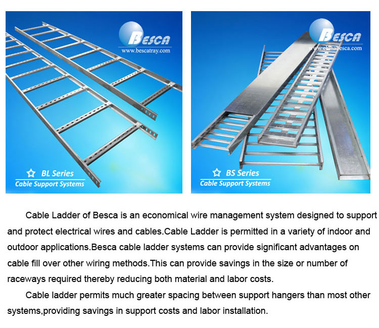 NEMA Standard Steel Straight Cable Ladder Supplier