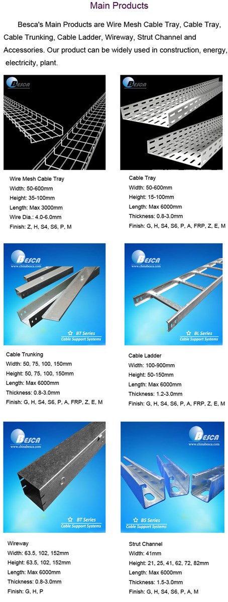 NEMA Standard Steel Straight Cable Ladder Supplier