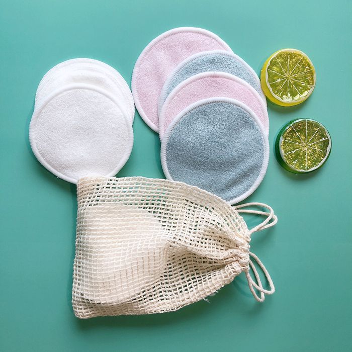 100 Biodegradable Bamboo velvet Makeup Remover Pads Personal Care Customized Logo Reusable Washable Facial Cleaning