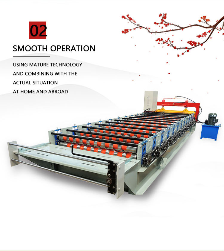 Automatic Decking Floor Corrugated Zinc Metal Roof Sheet Roll Forming Making Machine