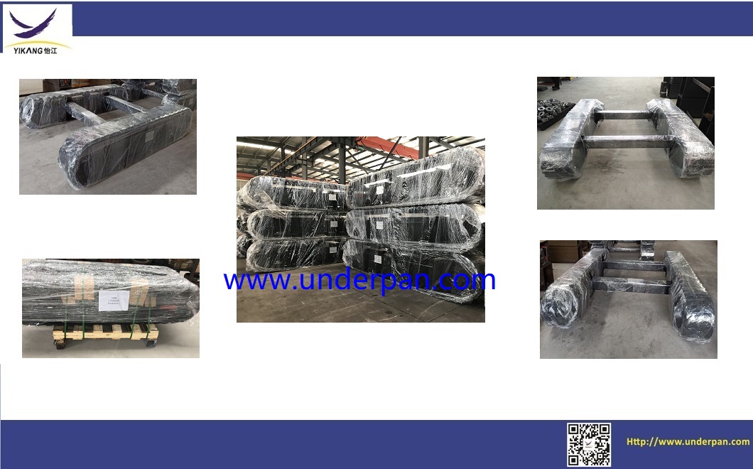 Custom design 1 ton rubber track undercarriage for construction machinery parts