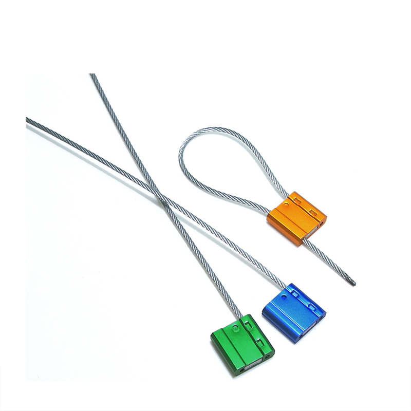 Fixed Length Type Adjustable Metal Security Steel Wire Cable Seal with Plastic