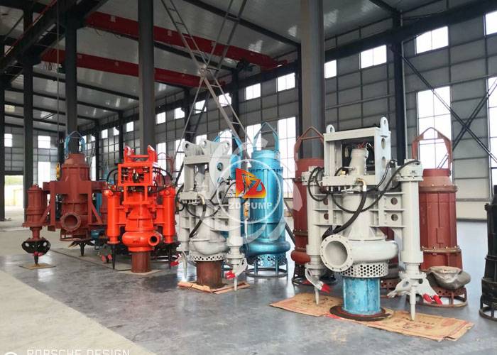 submersible sand slurry suction dredge pump used in the dredging of riverlake