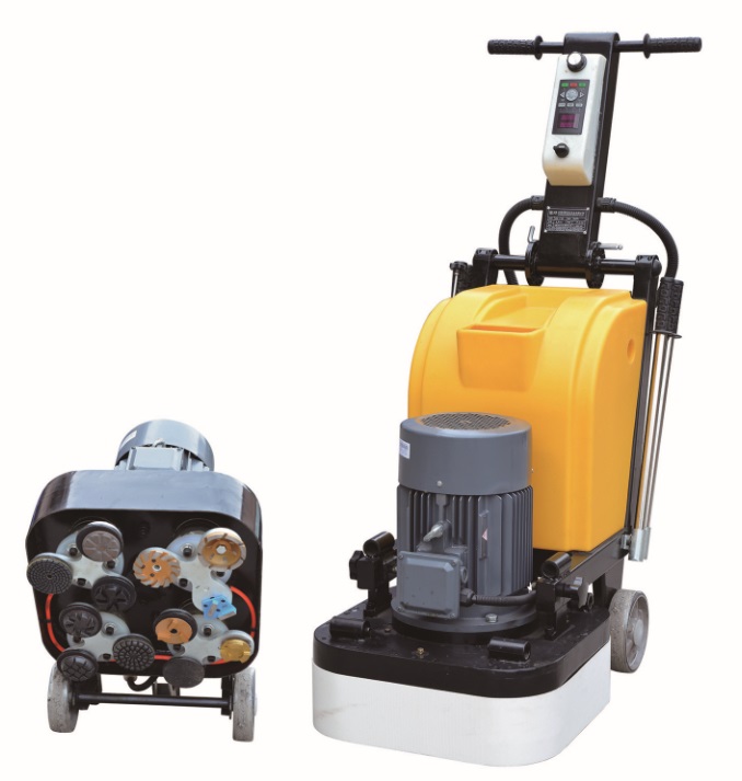 12 Heads 550MM Floor Concrete Grinder Machine with Dust Port