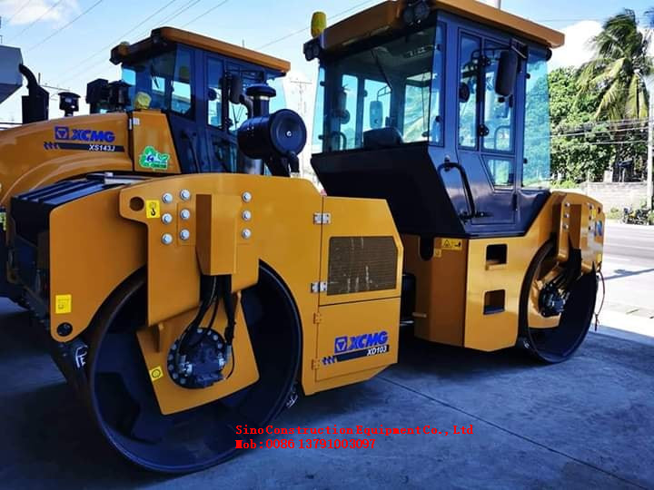 Construction Road Roller 85ton Double Drum Vibratory Road Roller XD83