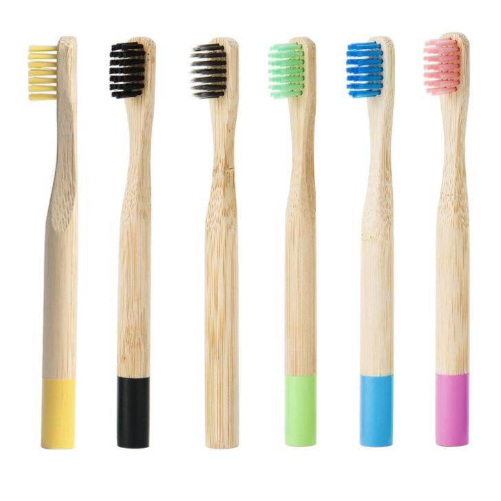 childsized 100 Biodegradable Bamboo Toothbrush Customized Logo Teeth Cleaning Sustainable Package Oral Care