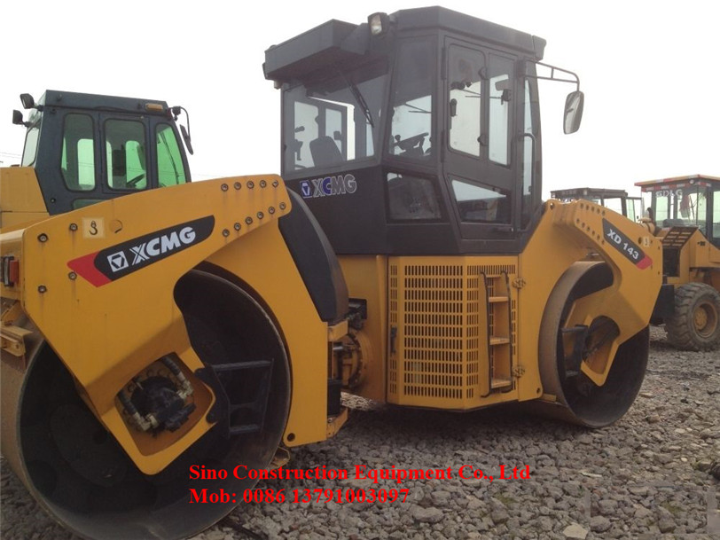 14t Construction Road Roller Double Drum Vibratory Road Roller XD143S 111Kw Euro III