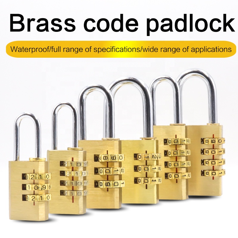 XMM factory high quality brass 3 digital security combination safe pad lock XMM8040