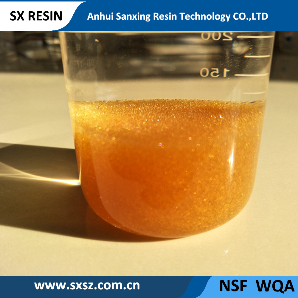 Styrene Series Gel Strong Acid Cation Exchange Resin001x7