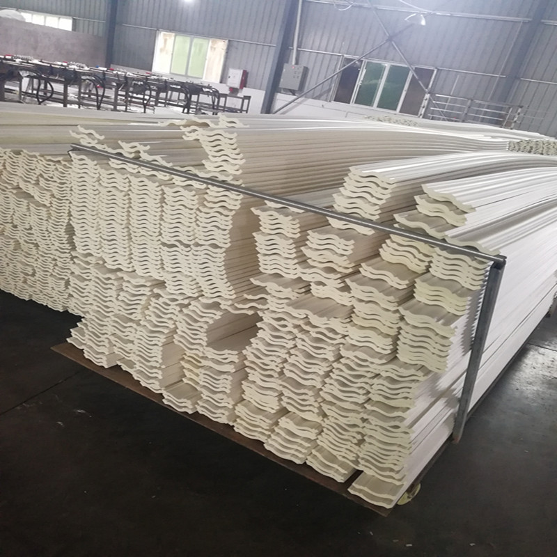 High density large size PU foam crown cornice for villa decoration