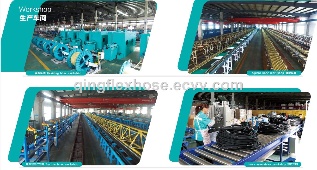 Qingflex Wrapped Cover Steel Wire Spiral Hydraulic Hose En 856 4sp4sh R9 R12
