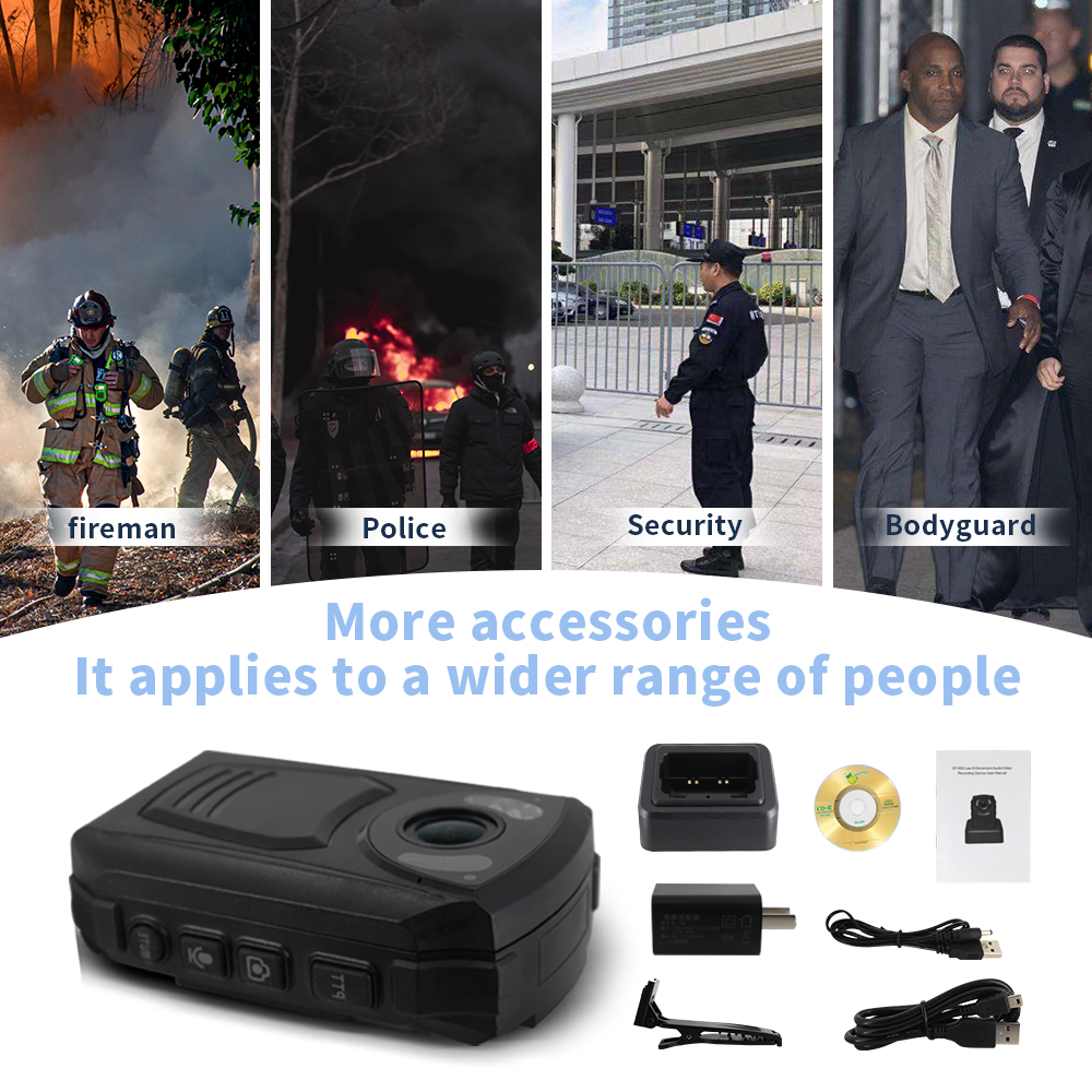 ONETHINGCAM Model ST930 Use Friendly Body Camera 32G Memory Capacity Police Camera Full HD 1080P 30fps 170 Degree