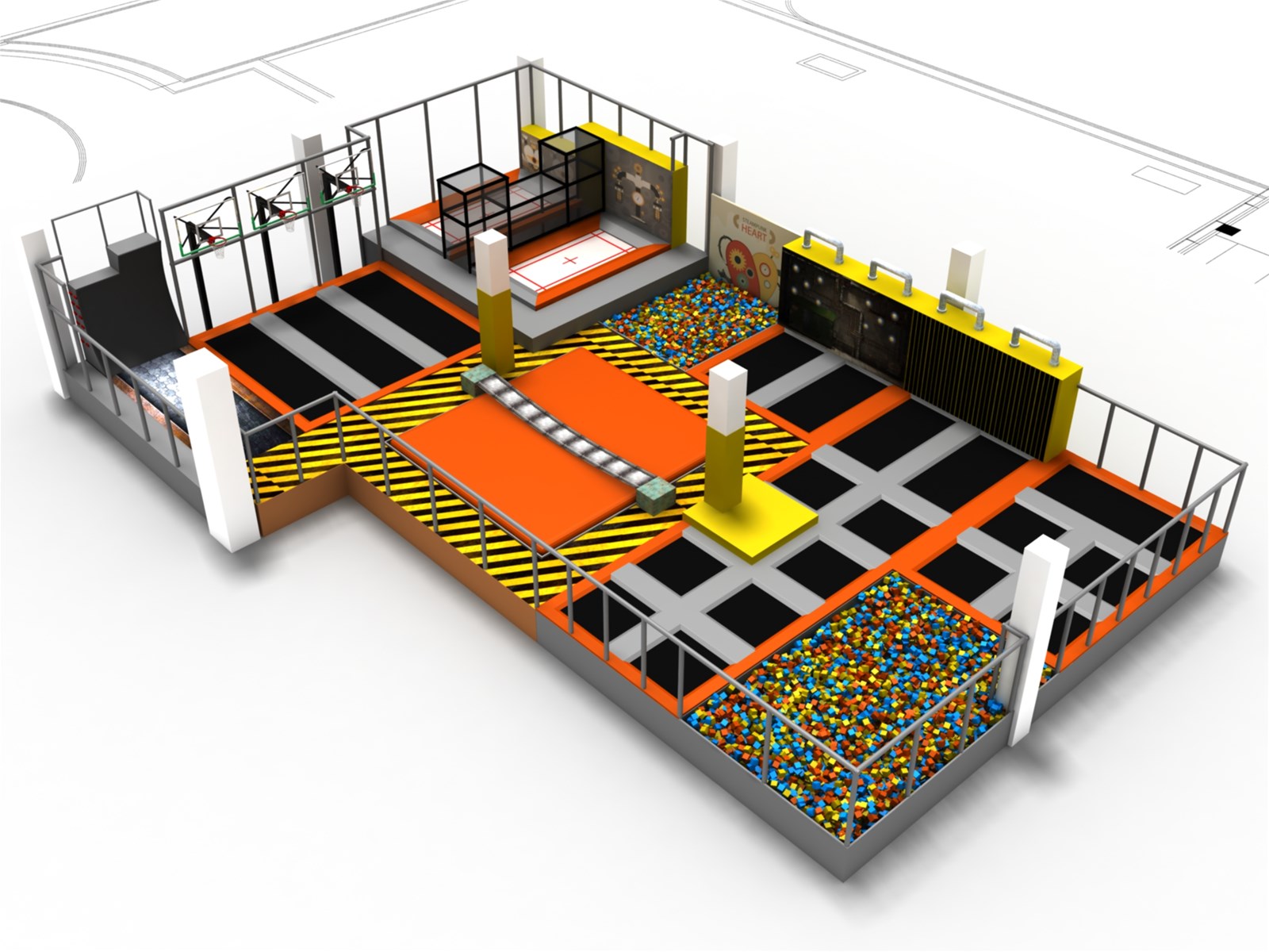 Good Business Commercial Trampoline Park for Sale