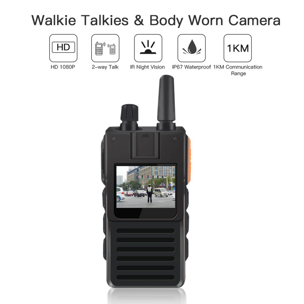 ONETHINGCAM Wifi Body Camera for Security Police Camera4G WalkieTalkie AIO Full HD 1296P 30fps 32G Memory
