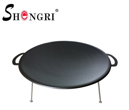 threelegged iron frying pan outdoor BBQ
