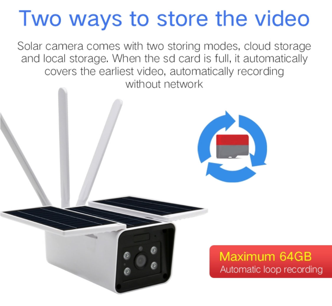 ONETHINGCAM 4G WiFi Security Camera Outdoor Wireless 1080P HD With CCTV System Solar Power2 Way VideoNight Vision