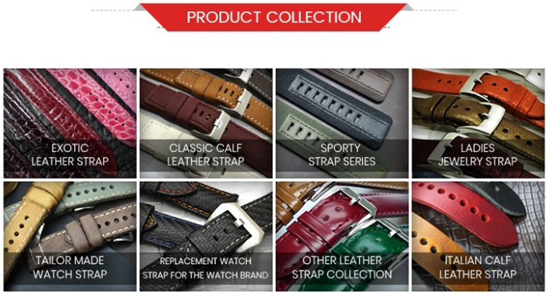 Branded watch alligator watch strap one piece can be customized