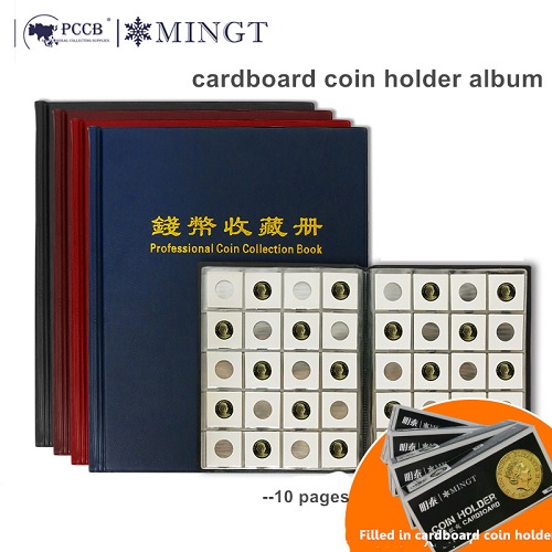 Collector Album PU Leather Album cardboard coin holder album