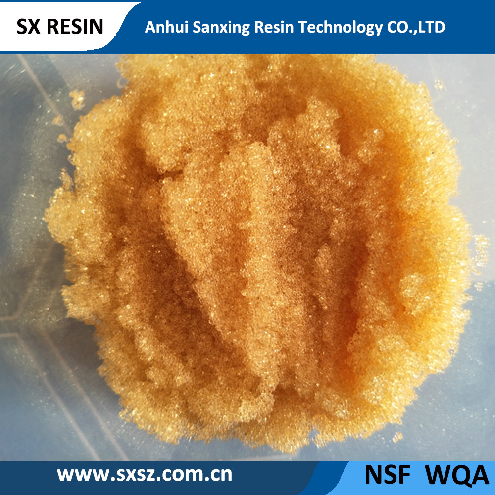 Styrene Series Gel Strong Acid Cation Exchange Resin001x8