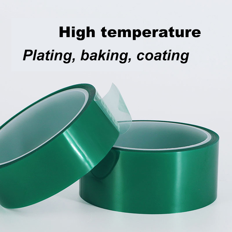Heatresistant green tape transparent Adhesive Silicone PET tape industrial pet tape