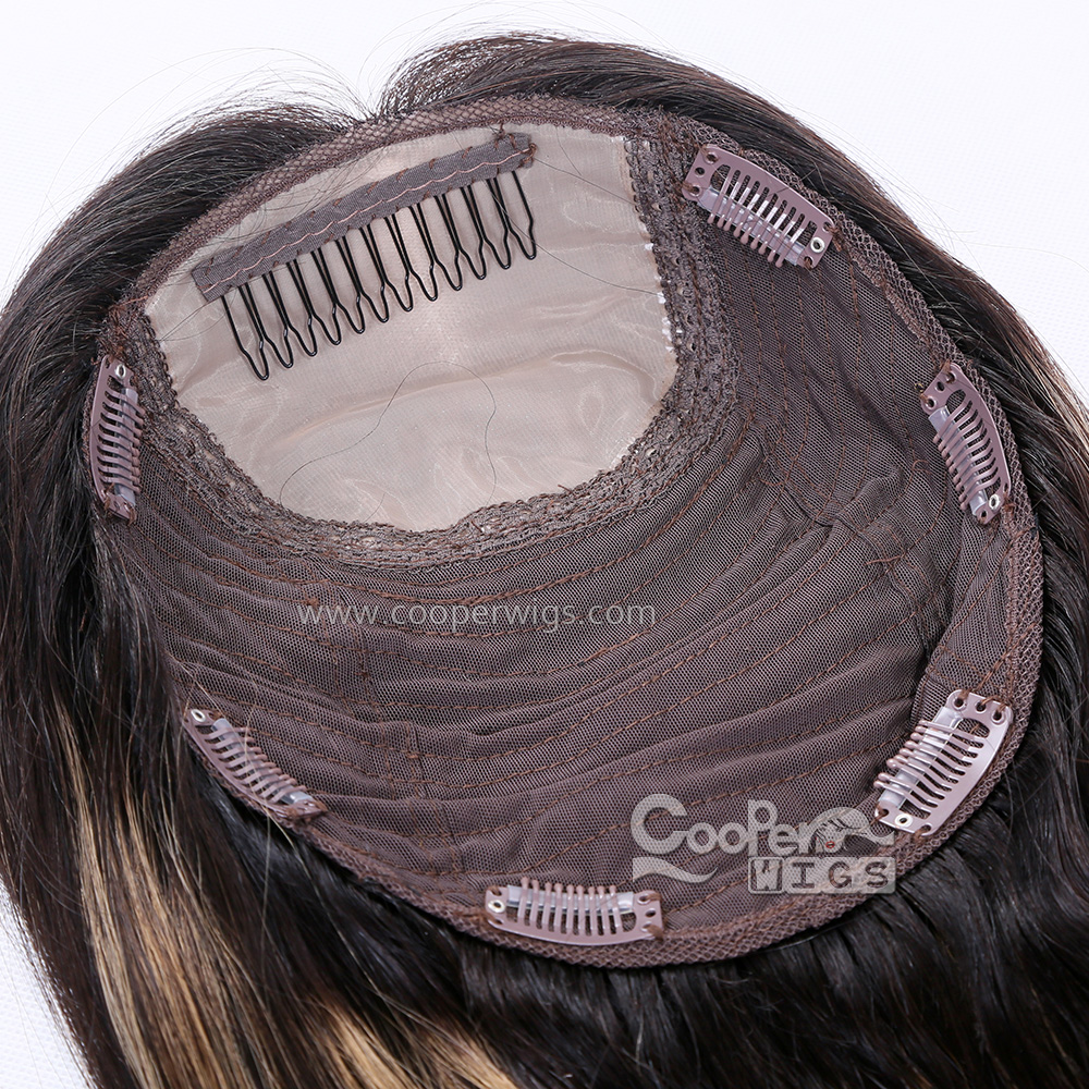 Cooper Wigs European virgin human hair Top closures Lace wig