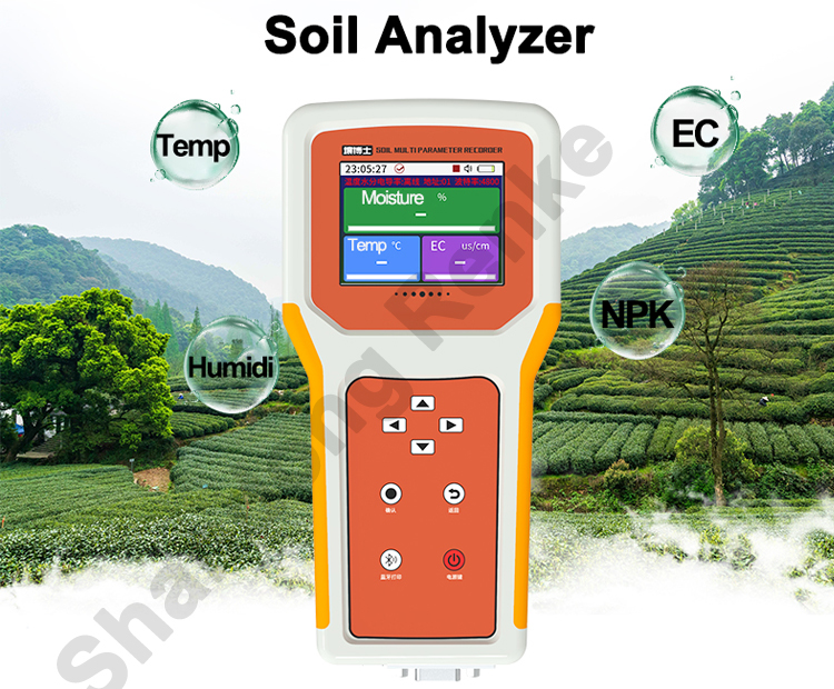 RSTRRECN011 sensor Instant reading with screen Intelligent LCD display agriculture soil NPK tester
