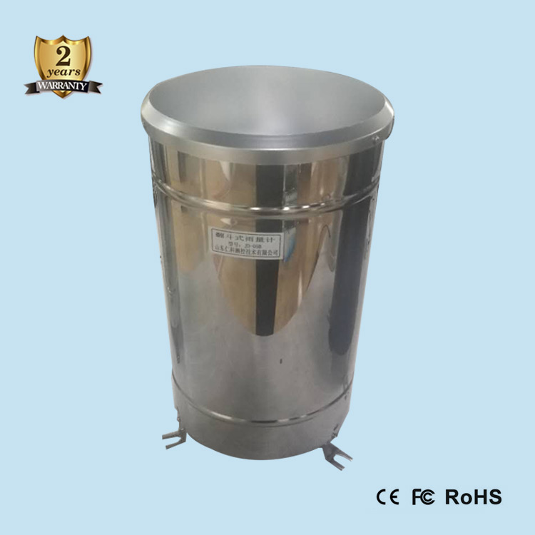 Renke Stainless Steel Tipping Bucket Metal Garden Rain Gauge with RS485 Rainfall Measurement