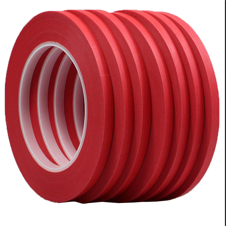 Colored Crepe Paper Painters 3M Automotive Supplier 18 Mm Red Car Paint Masking Tape