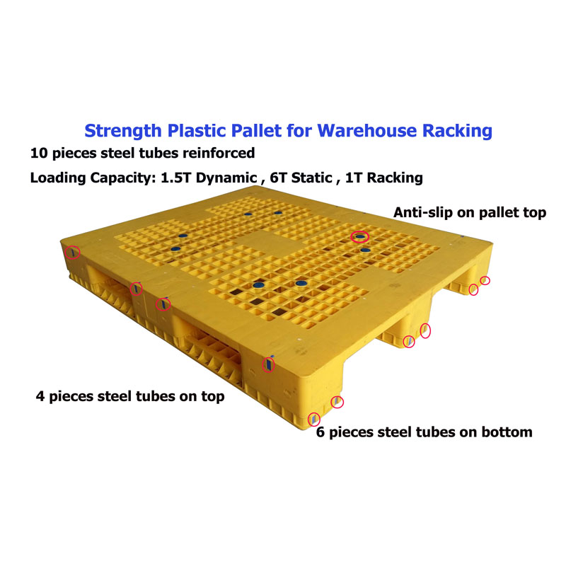12001000 Heavy Duty Euro Racking Plastic Pallet In China