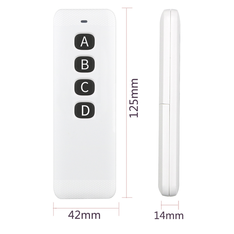 315433MHz Ultrathin Universal RF Wireless High Power Long Distance Remote Electronics DoorGateCar Opener AK5008G