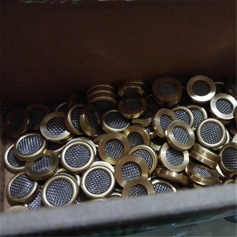CNC machine filter brass closed filter mesh vaccum cap filter