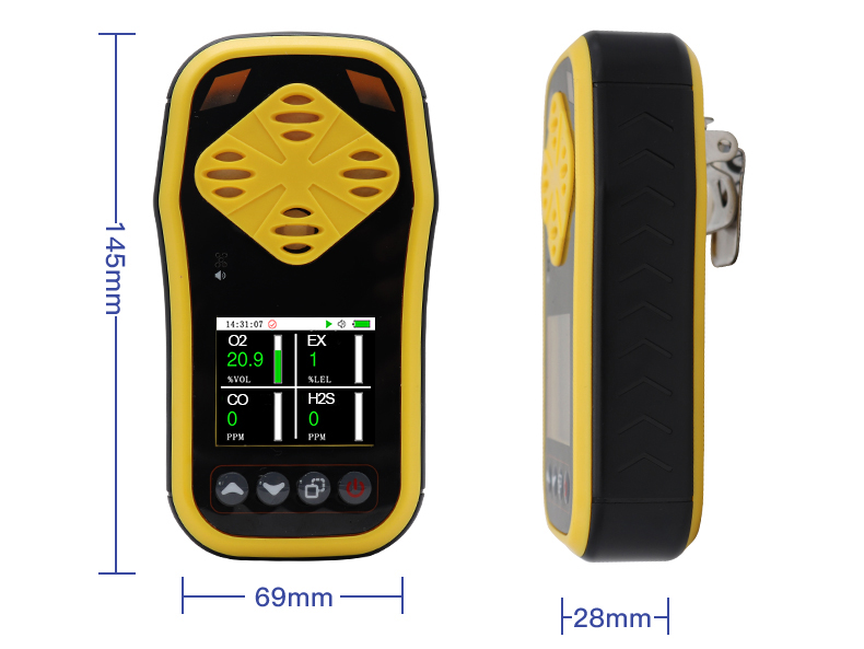 Portable Industrial Multi Carbon Monoxide Hydrogen H2s Ch4 O2 Combustion Gas Analyzer