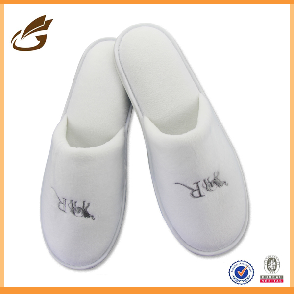 Classic white colour washable hotel slipper cycle environment slipper