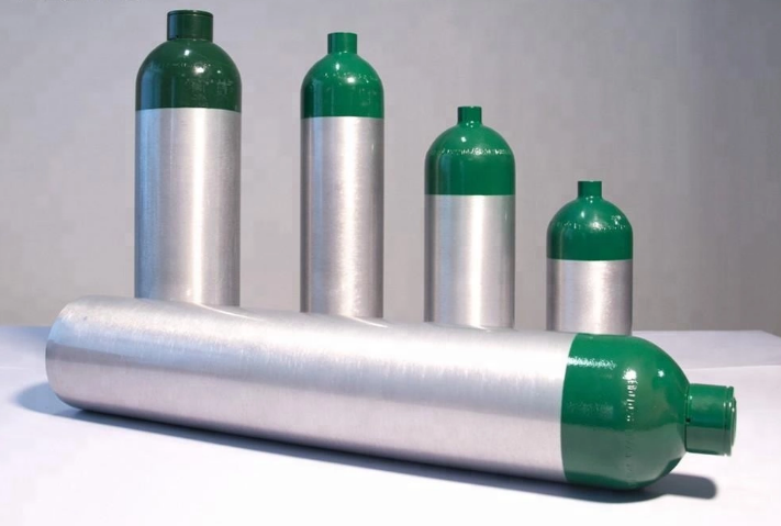 High Pressure 4L 6L 8L Medical Aluminum Oxygen Cylinder