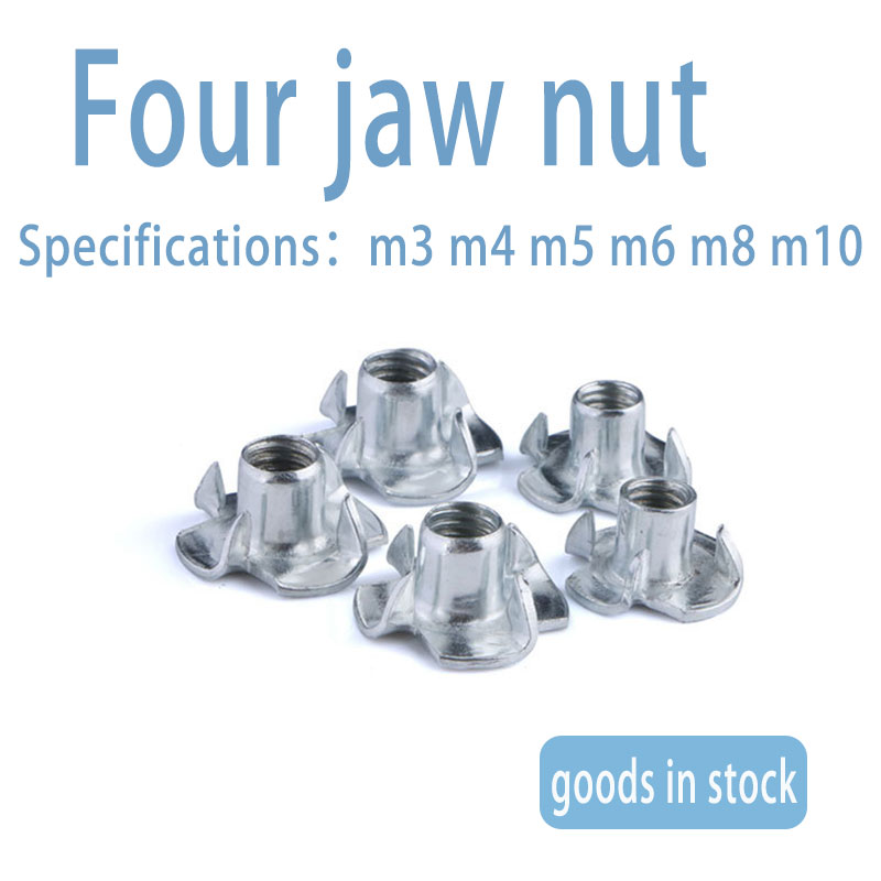 Galvanized four claw nut three claw nut furniture corner pin