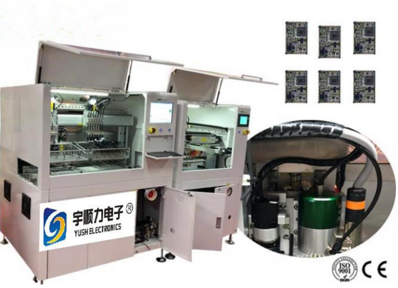 Automated In line PCB Depaneling Router with AC Fiber Optic Servo Motor