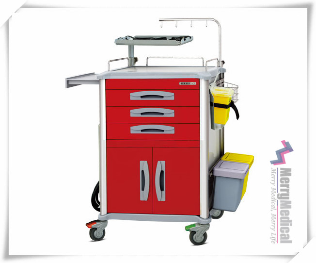 Central Lock Medical cart Emergency Trolley