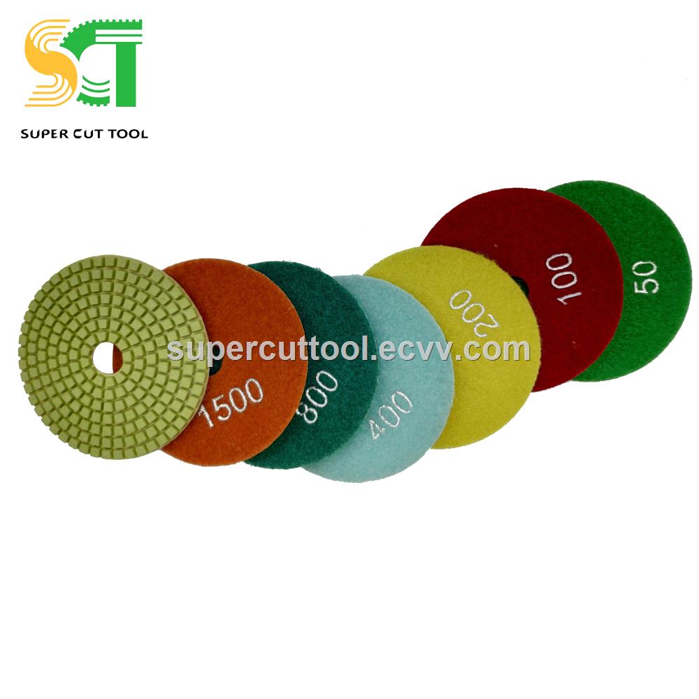 Flexible Polishing Pad Porcelain For Hand Saw Long Life Polishing Pads For Quartz Hard Granite Marble Grinding