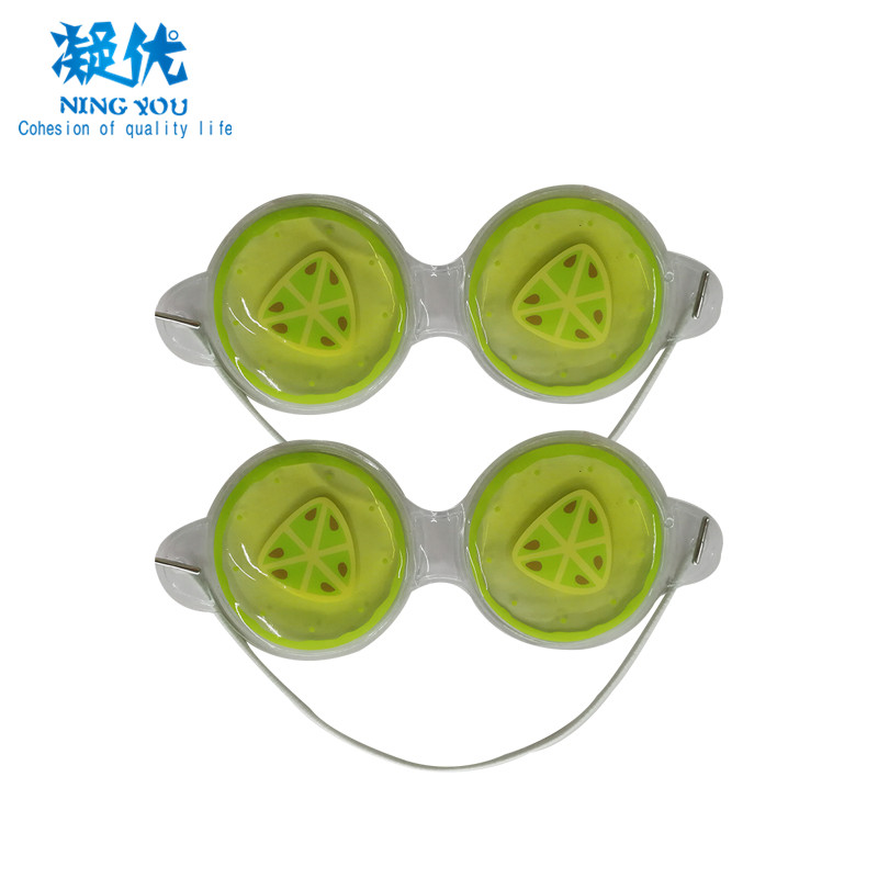 Custom Fruit Design Gel Eye Mask Hot Cold Cooling Gel for puffy eye