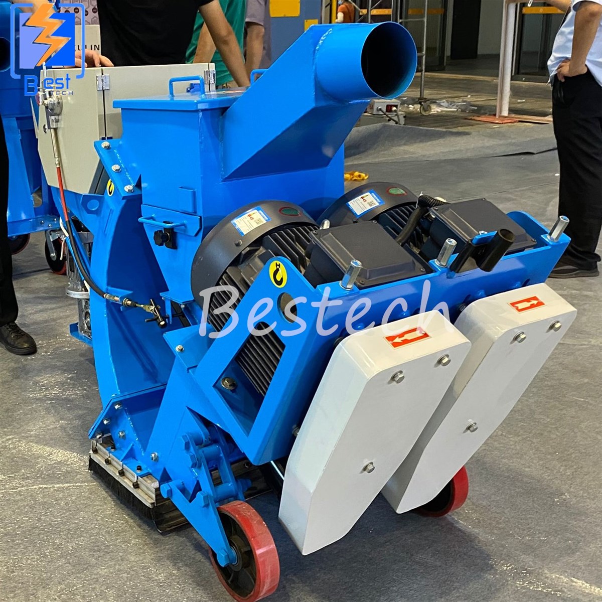 Mobile Ship Deck Rust Removal Shot Blasting Machine