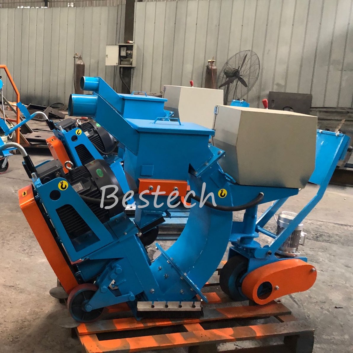 Movable Steel Plate Shot Blasting Machine