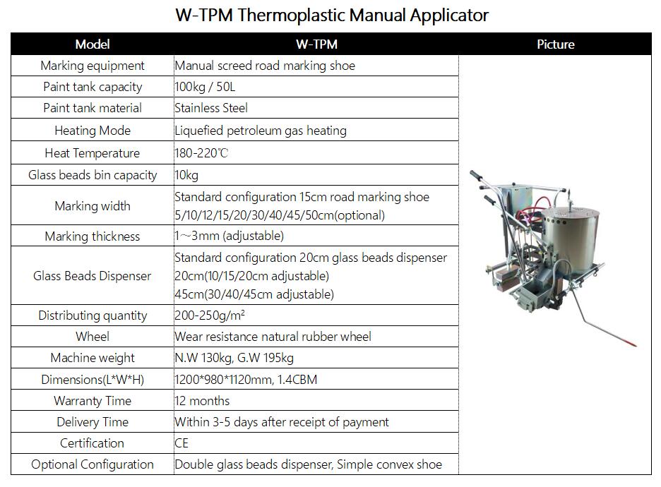 Road Marking Machine Thermoplastic Manual Applicator Road Marking Machine Thermoplastic Manual Applicator