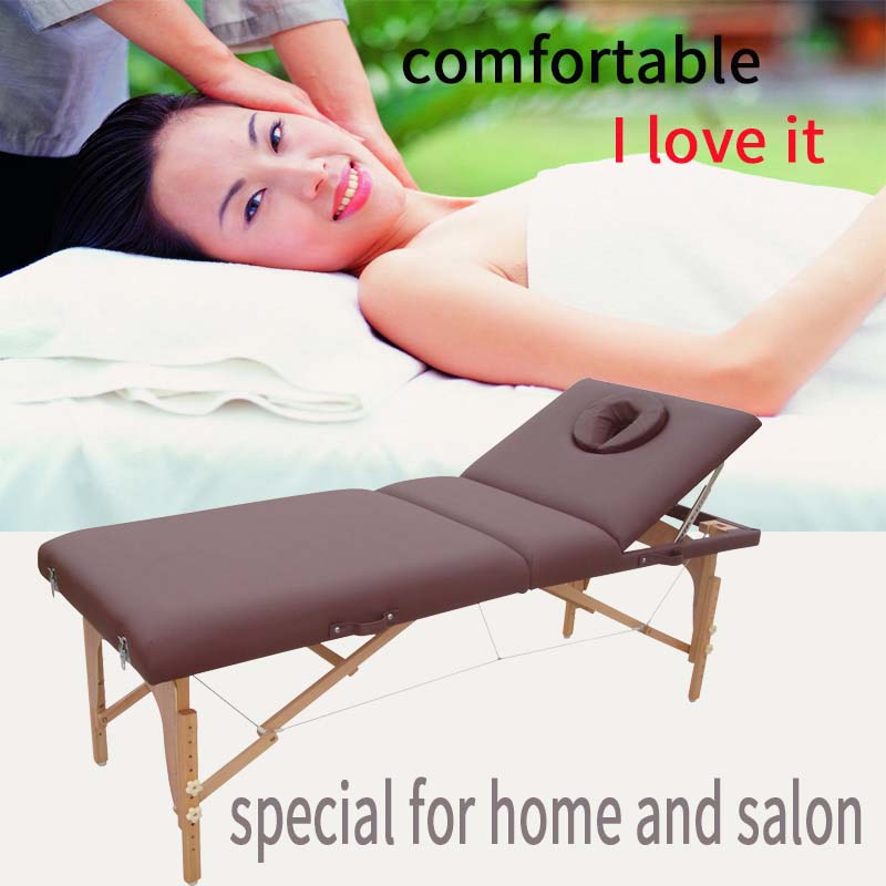 portable massage table with adjustable backrest