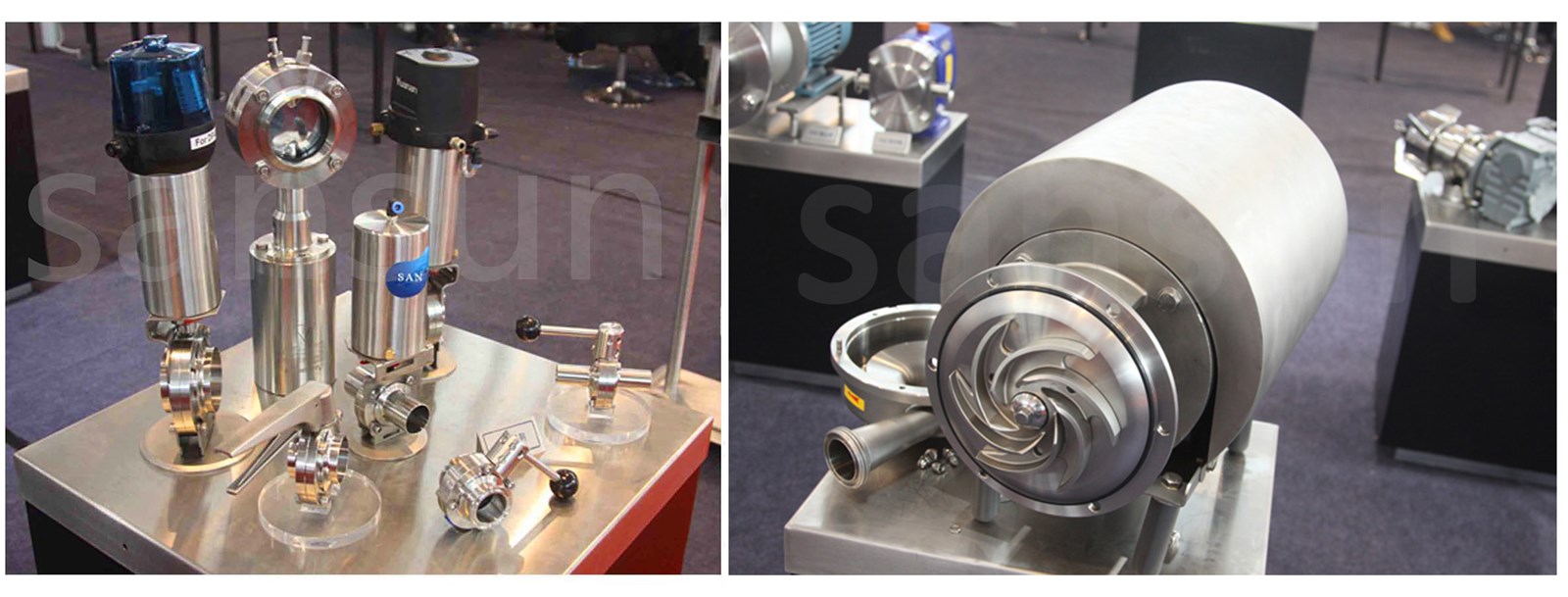 Stainless Steel Hygienic 3 Way Clamped Manual Ball Valve