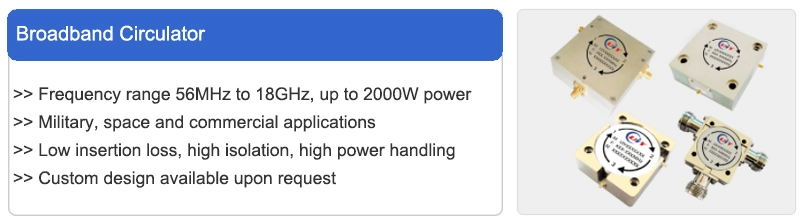 UIY RF Broadband Circulators 2 4GHz N Famale 500W RF VHF Circulator