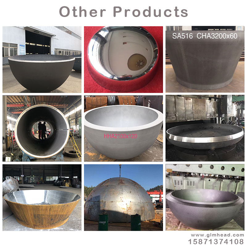 Carbon Steel Elliptical Head Ends Cap for pressure vessel caps