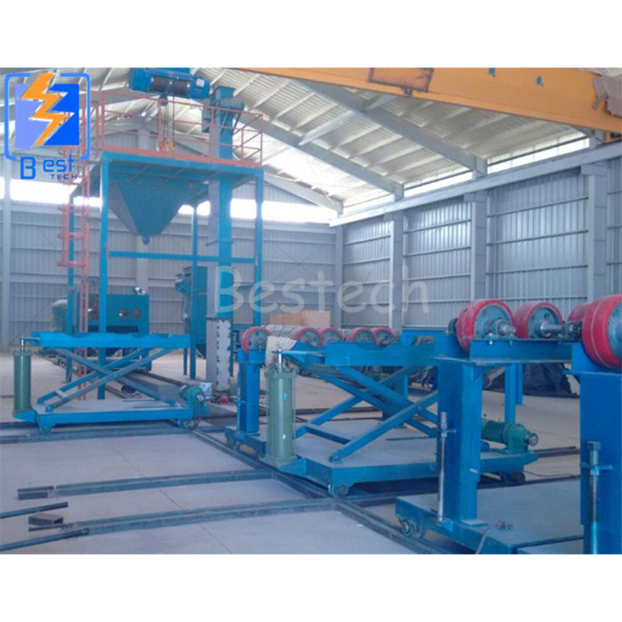 shot blasting machine for internal steel pipes